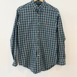 Vintage Ralph Lauren Plaid Button Down Mens' Medium